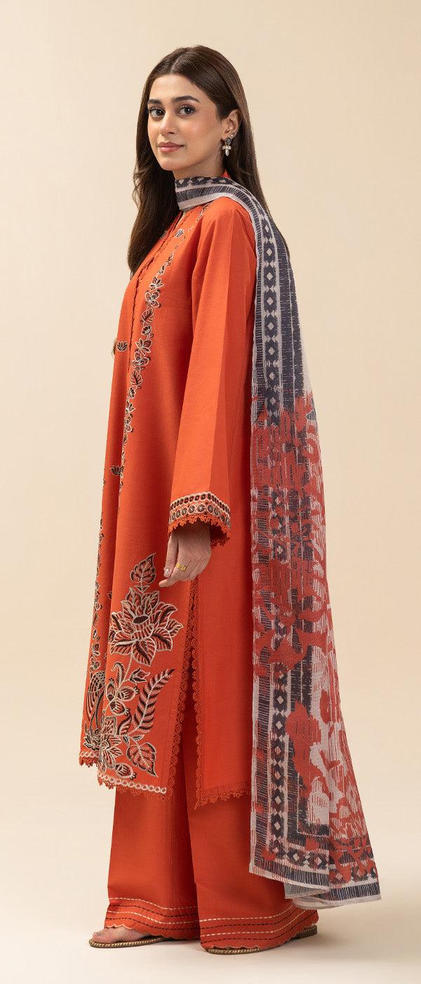 Unstitched Embroided 3 piece Lawn Dress .Beechtree Premium Edition 2026  09  5