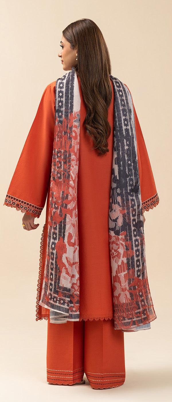Unstitched Embroided 3 piece Lawn Dress .Beechtree Premium Edition 2026  09  6