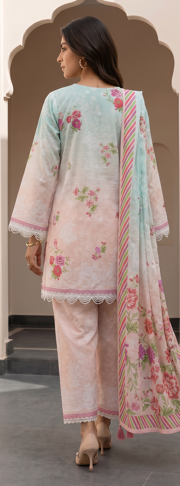 3 Pcs Printed Lawn Shirt Shalwar Dupatta  .Zellburry New Collection 2026 015 2