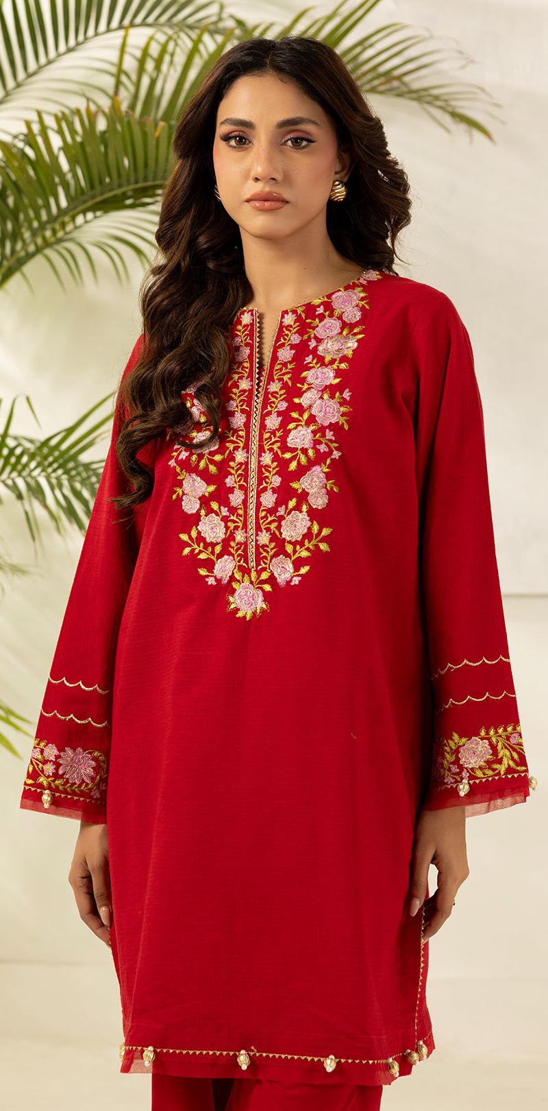 Embroided 2 Pcs Lawn Shirt Lawn(unstitced). Zellbury premium Embriodery 2026 017 1
