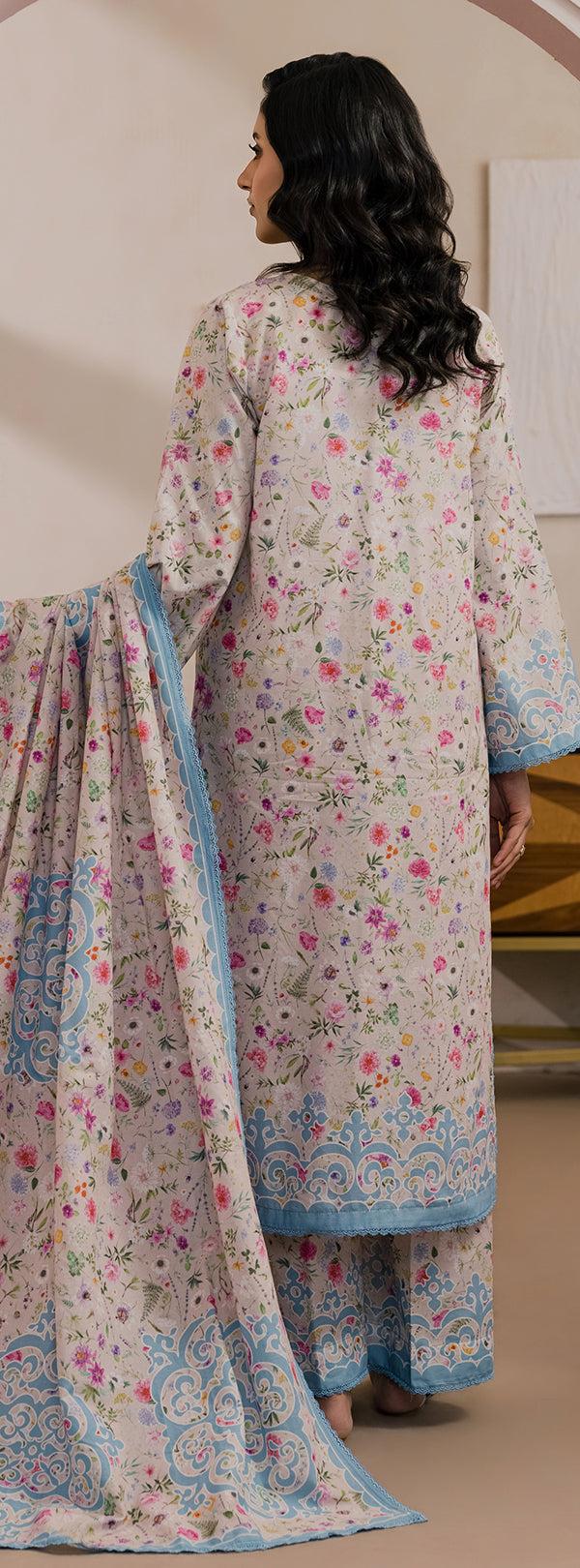 3 Pcs Printed Lawn Shirt Shalwar Dupatta  .Zellburry New Collection 2026 021 3