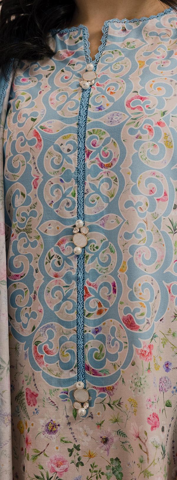 3 Pcs Printed Lawn Shirt Shalwar Dupatta  .Zellburry New Collection 2026 021 4