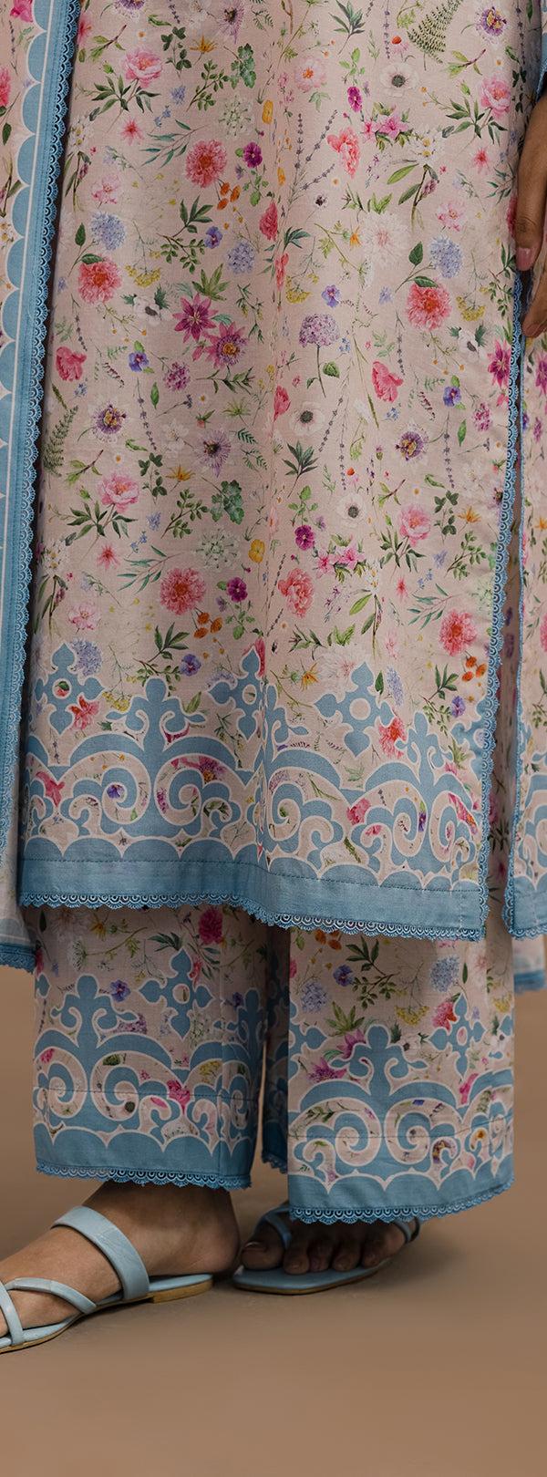 3 Pcs Printed Lawn Shirt Shalwar Dupatta  .Zellburry New Collection 2026 021 5