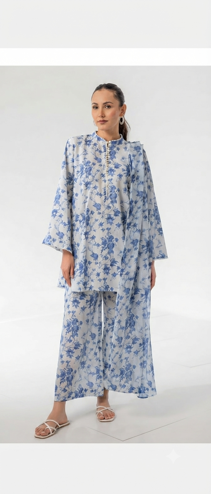 2 Pcs Soft Premium Lawn Shirt-Dupatta(unstitched).EGO Unique Prints 2026 024 1