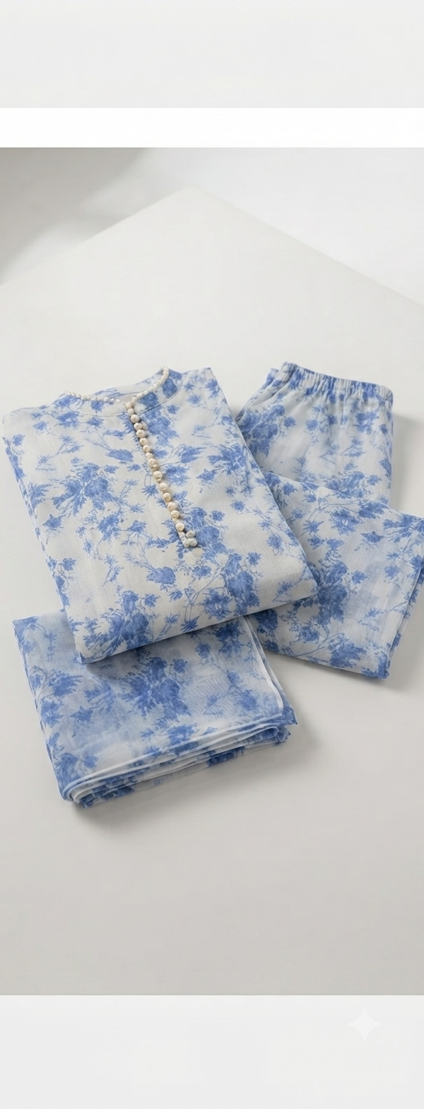 2 Pcs Soft Premium Lawn Shirt-Dupatta(unstitched).EGO Unique Prints 2026 024 2