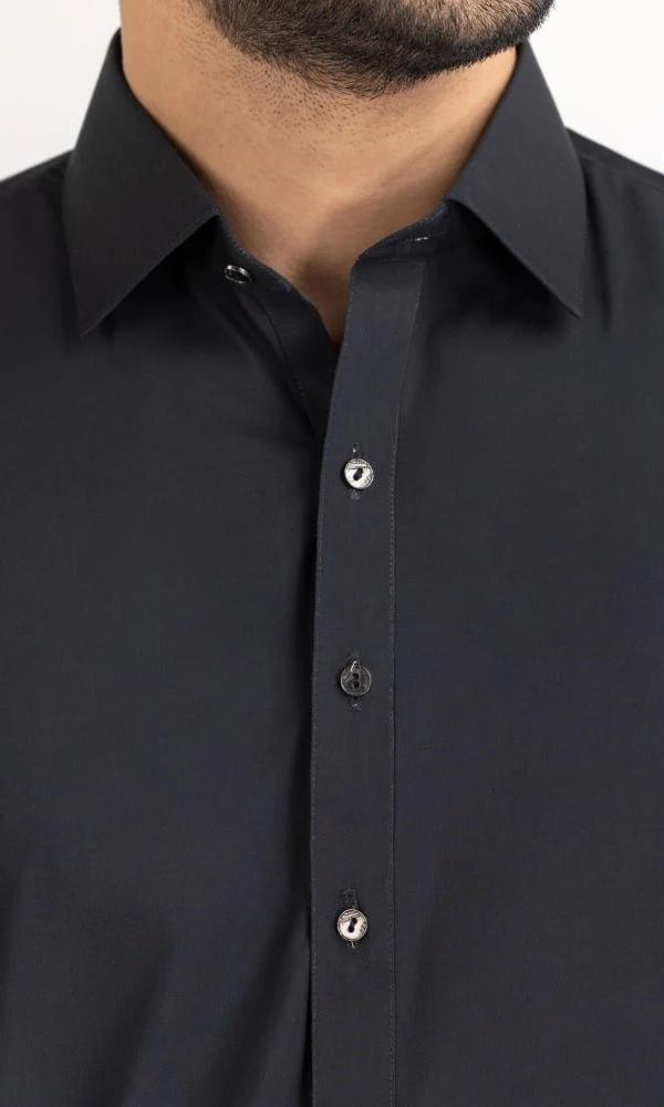 Pure Black Shalwar-Trouser (unstitched ).Gul Ahmed Premium Edition 2026 027 2