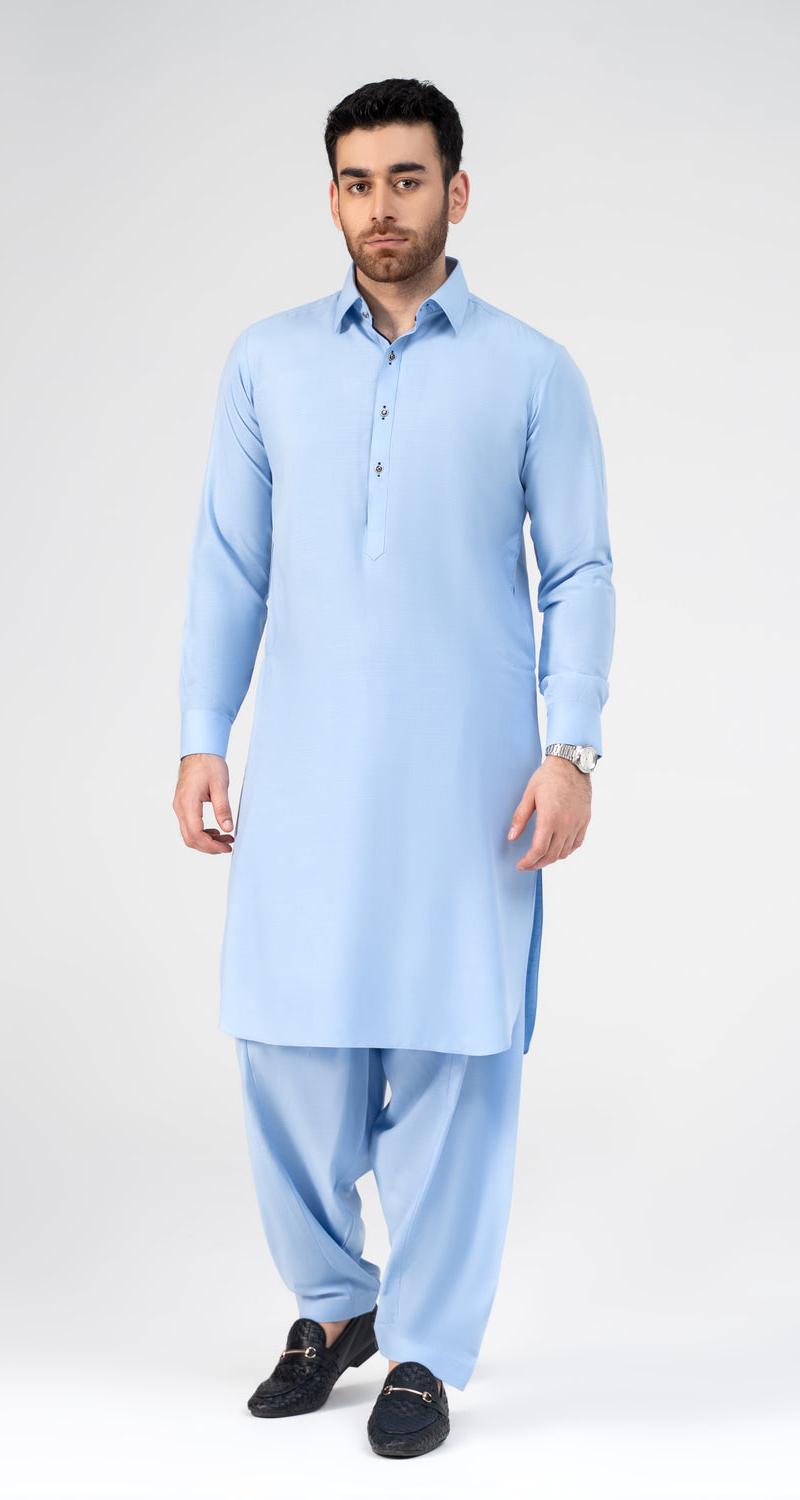 Pure Cotton Sky Blue Color Shalwar Qameez new Addition 2026   030 1