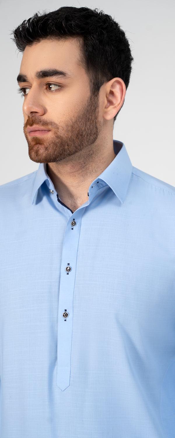 Pure Cotton Sky Blue Color Shalwar Qameez new Addition 2026   030 2
