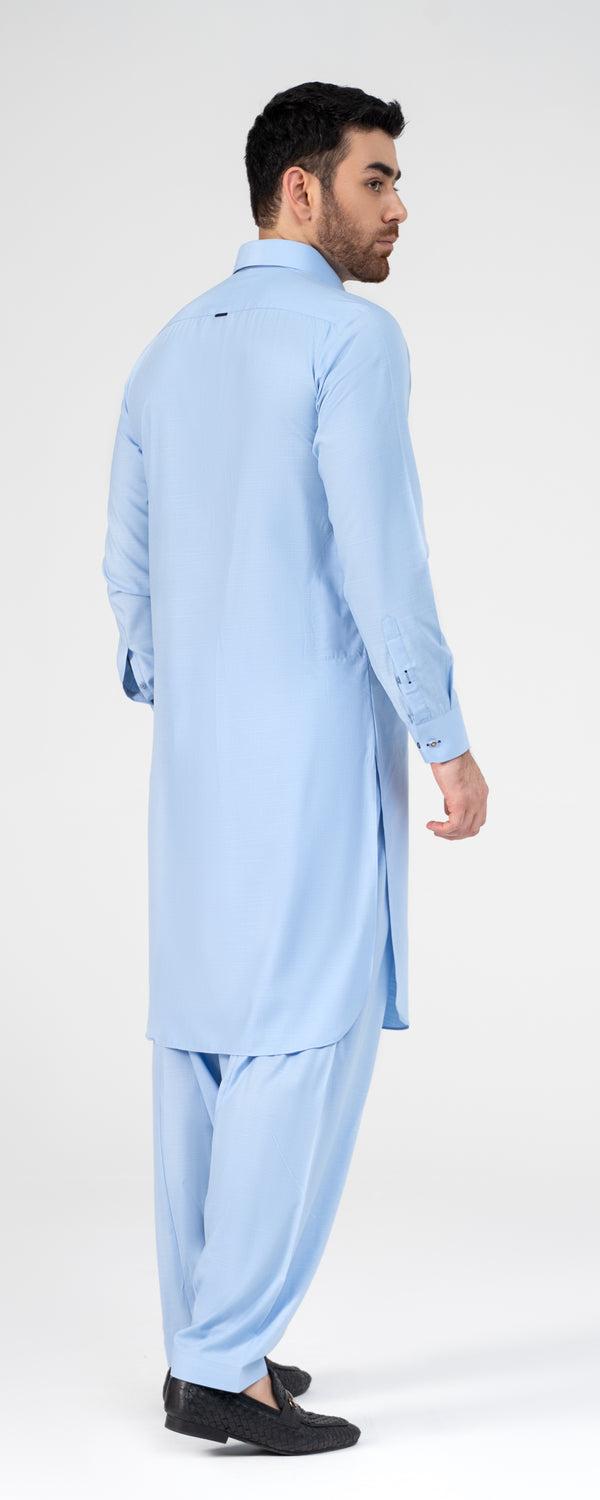 Pure Cotton Sky Blue Color Shalwar Qameez new Addition 2026   030 4