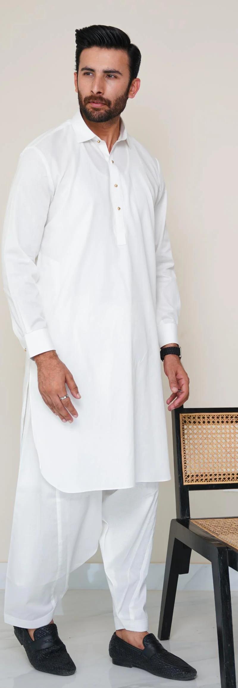 Pure Cotton White Color Shalwar Qameez New edition 2026 032 1