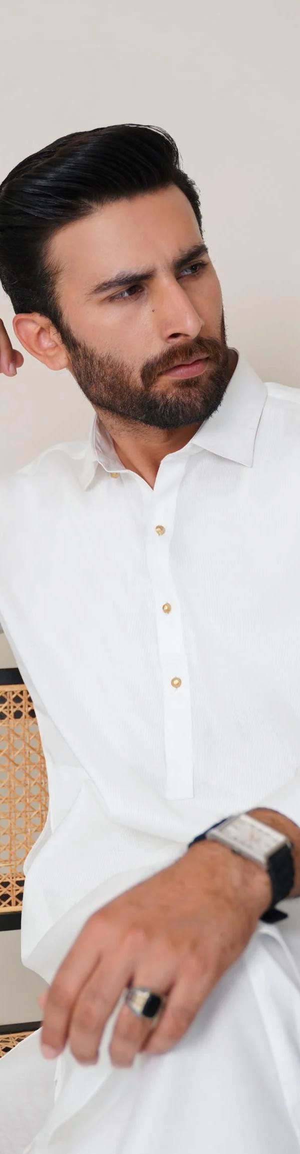 Pure Cotton White Color Shalwar Qameez New edition 2026 032 2