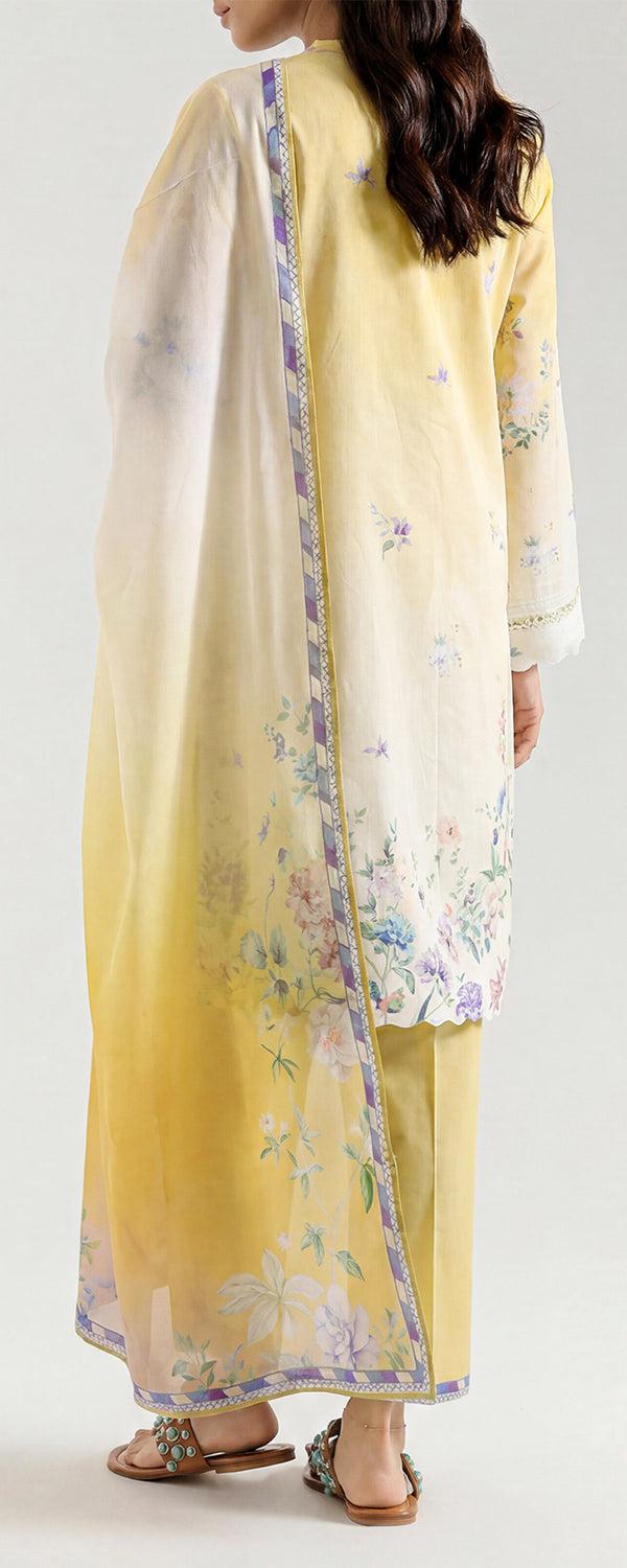 3 Pcs Printed Lawn Shirt Shalwar Dupatta (unstitched) .Saya New Collection 2026 023 4
