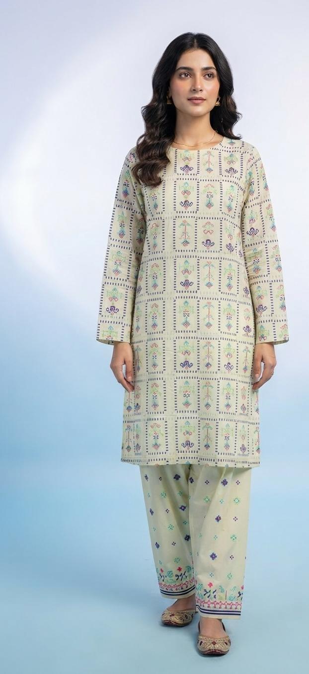 2 Piece Lawn Suit Top and Buttom new edition 2026  1