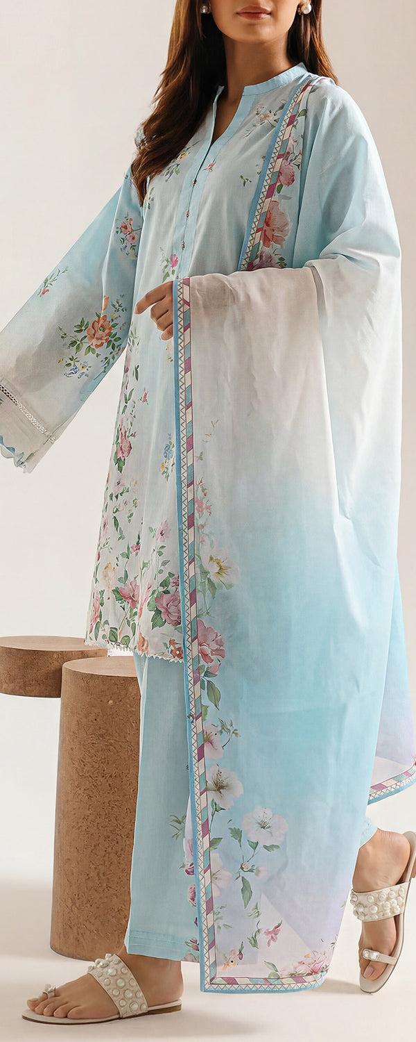3 Pcs Printed Lawn Shirt Shalwar Dupatta  New Collection 2026  6