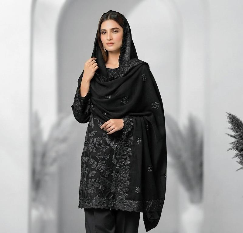 Rang-e-noor Embroided Soft Chiffon 3 Piece new edition 2026 1
