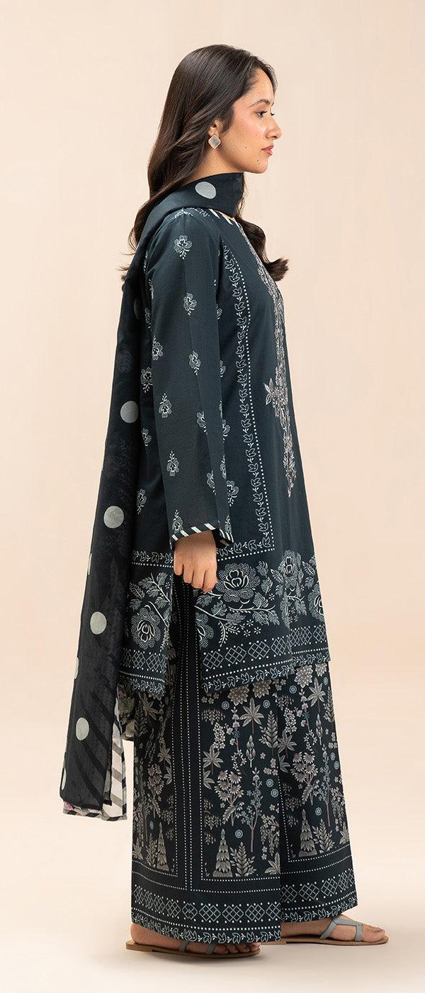 Embroided 3 piece new collection 2026 6